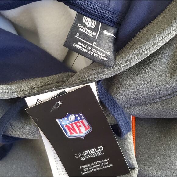NWT Nike | Denver Broncos Therma Hoodie On Field Apparel Cold Weather NFL - Picture 8 of 14